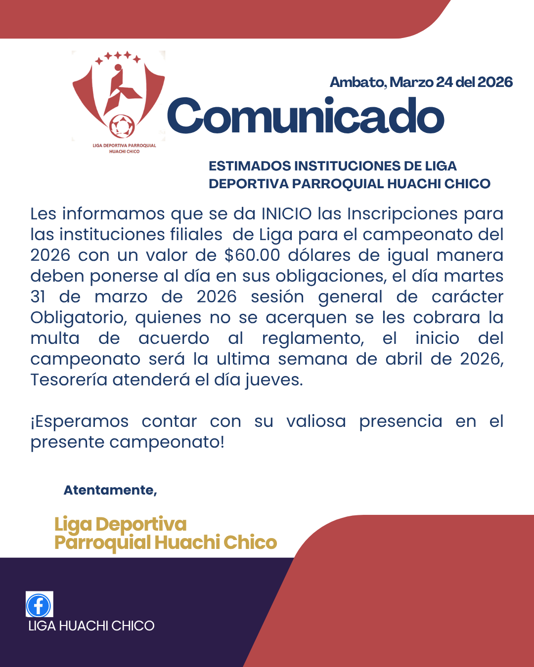 COMUNICADO